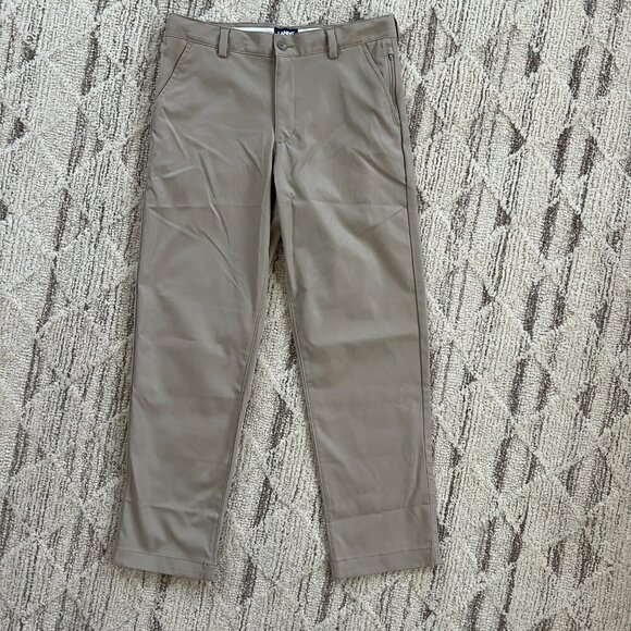 NWOT - Lands End 14H Husky Active Performance Boys Chino Pants - Khaki - Picture 2 of 8